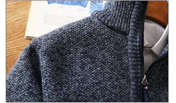 Antonios Half-Zipper Sweater Men - AntoniosClothing - Blue