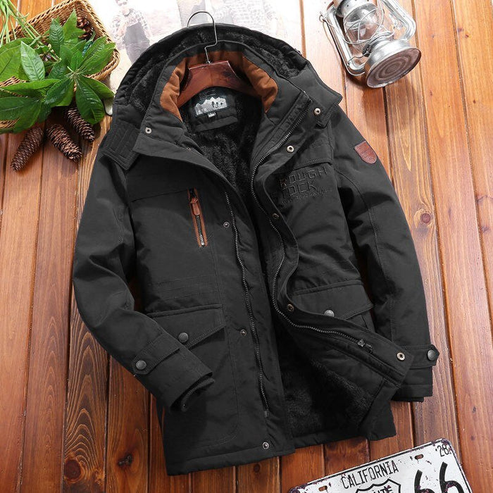 Antonios WindBreaker Hooded Jacket Men - AntoniosClothing - Black