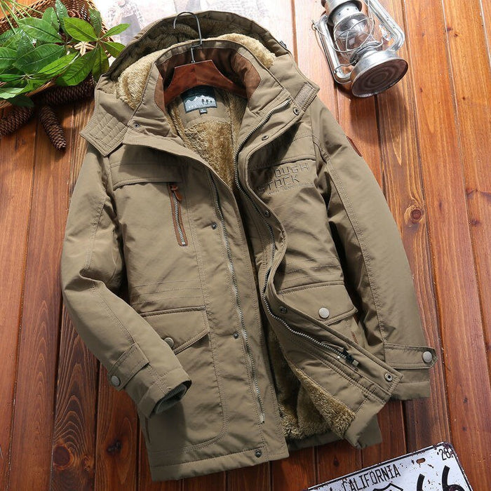 Antonios WindBreaker Hooded Jacket Men - AntoniosClothing - Khaki