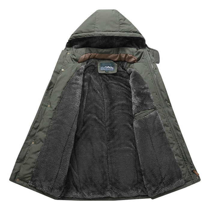 Antonios WindBreaker Hooded Jacket Men - AntoniosClothing - Army Green