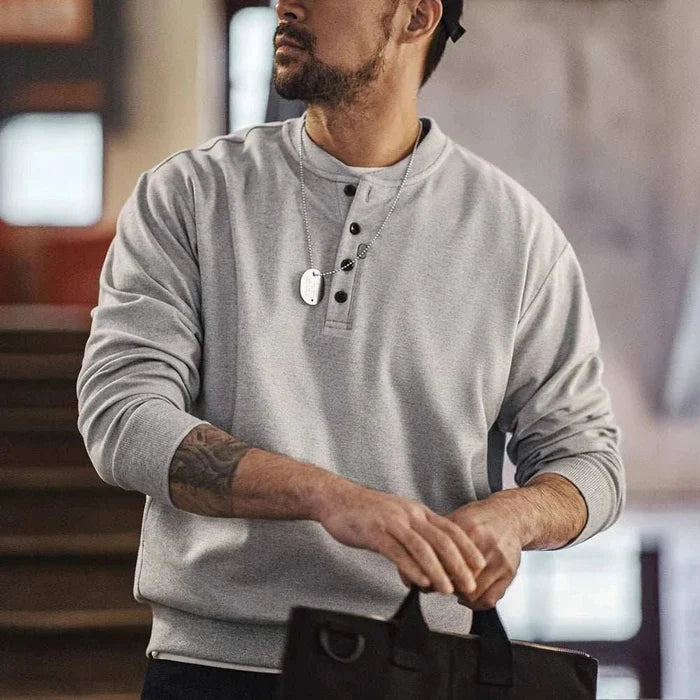 Sweatshirt regular fit - AntoniosClothing - Gray