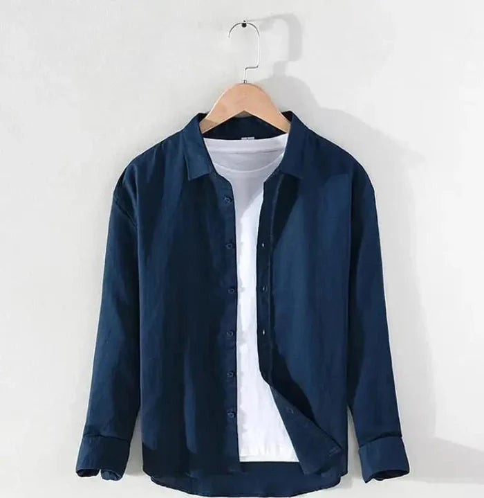 Spring stand collar long-sleeve casual streetwear button-up - AntoniosClothing - Khaki 1