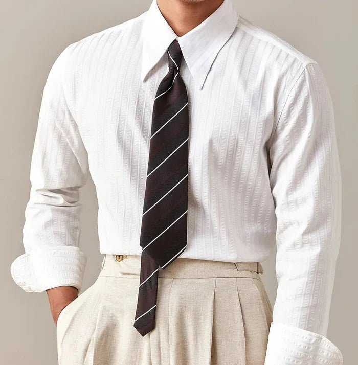 Party tuxedo elegant shirt - AntoniosClothing - White shirt only