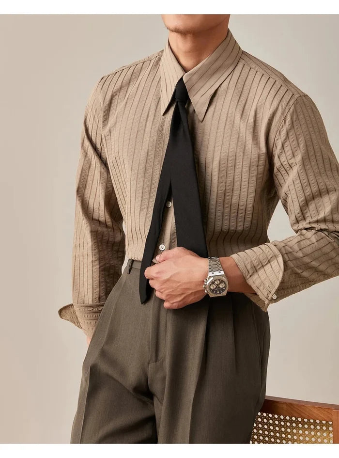 Party tuxedo elegant shirt - AntoniosClothing - White shirt only