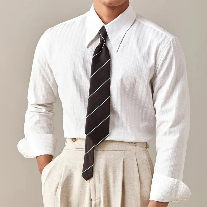 Party tuxedo elegant shirt - AntoniosClothing - White shirt only
