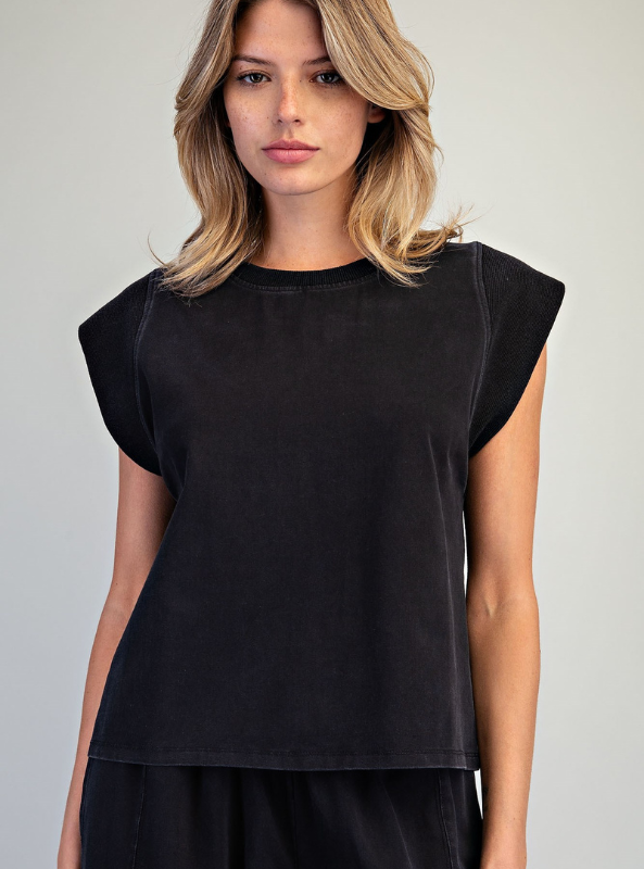 Mercer Top- Ash Black