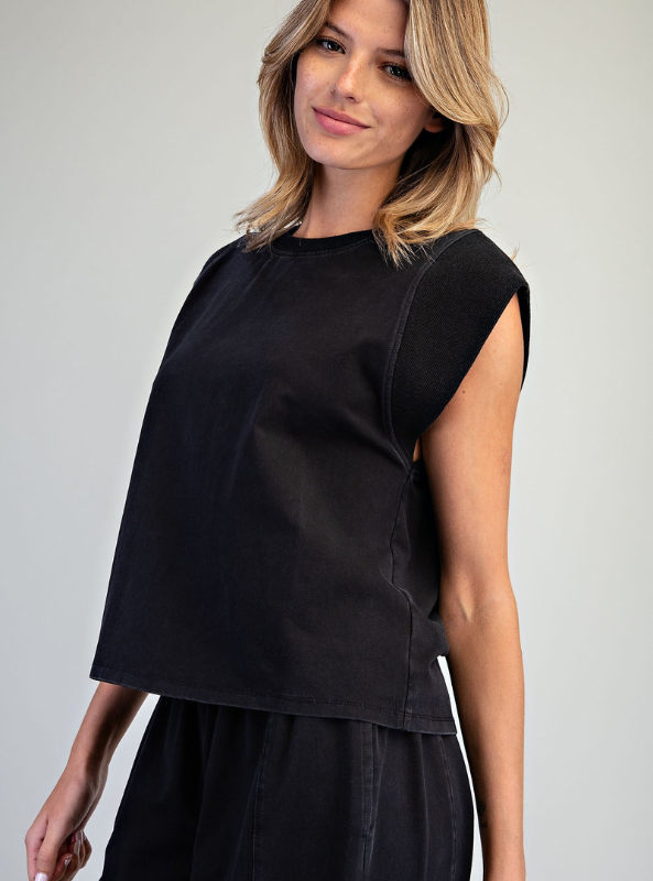 Mercer Top- Ash Black