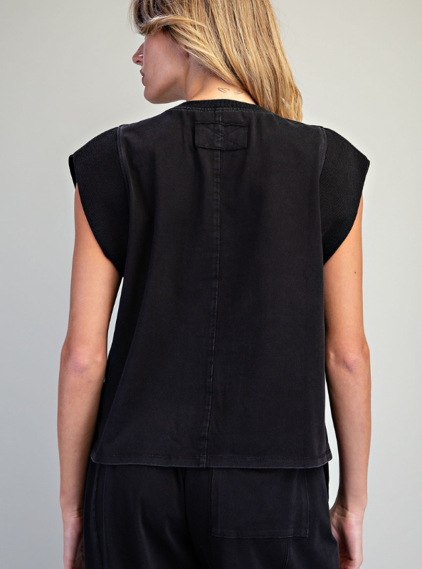 Mercer Top- Ash Black