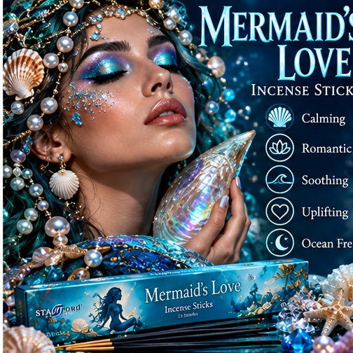 Mermaid's Love Incense Sticks - Secrets Beneath the Moonlit Sea