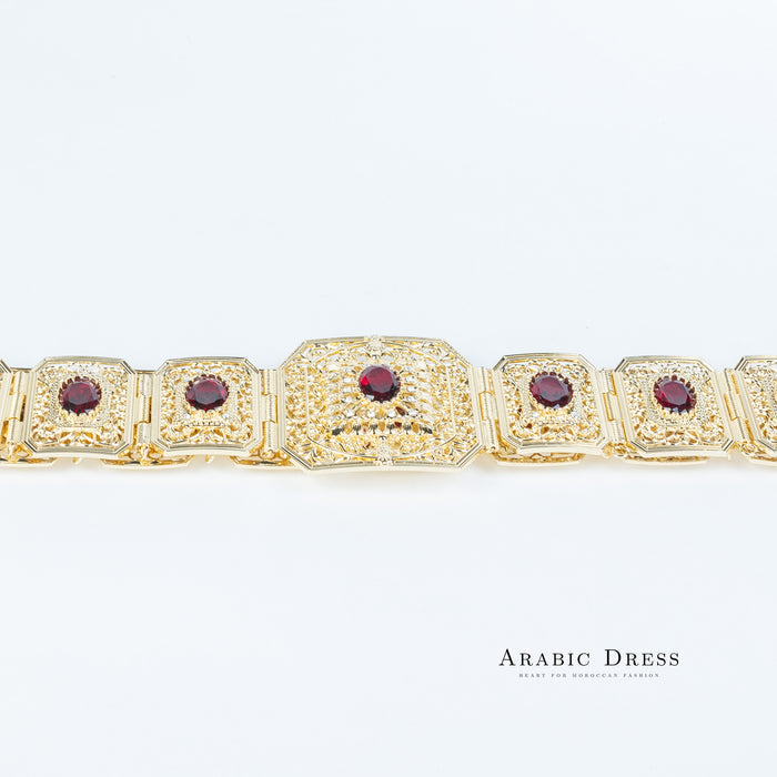 Micha Gold/Bordeaux Belt
