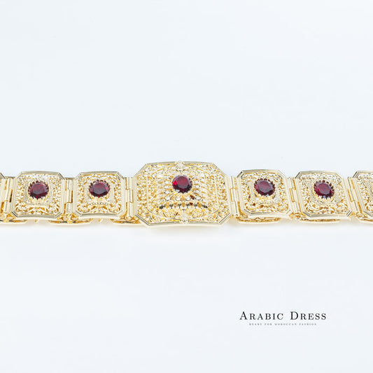 Micha Gold/Bordeaux Belt
