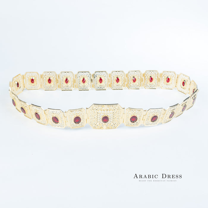 Micha Gold/Bordeaux Belt