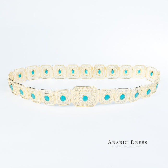 Micha Gold/Teal Belt