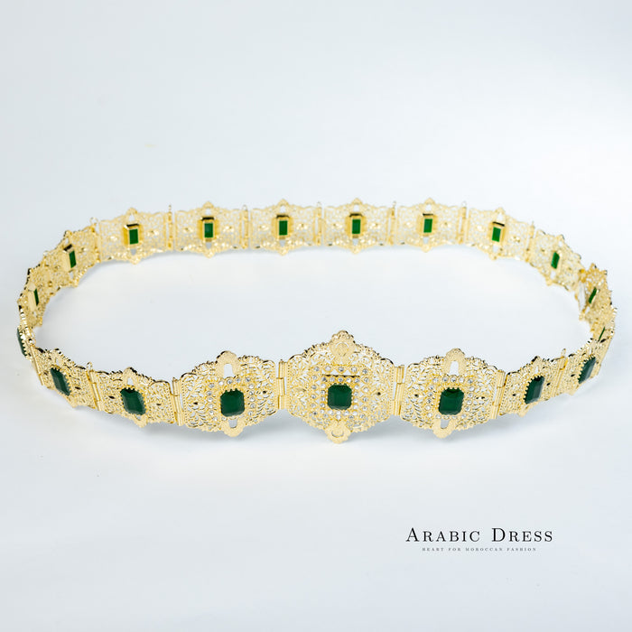 Mihi Gold/Darkgreen Belt