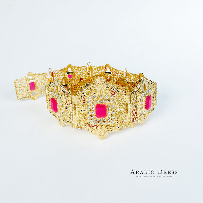 Mihi Gold/Fuchsia Belt