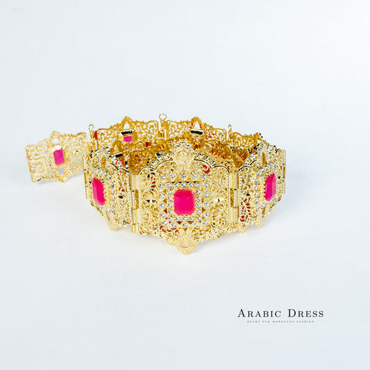 Mihi Gold/Fuchsia Belt
