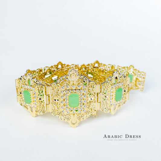 Mihi Gold/Mintgreen Belt