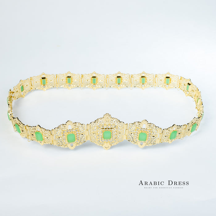 Mihi Gold/Mintgreen Belt