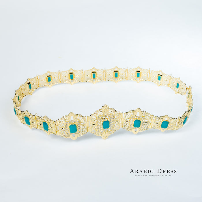 Mihi Gold/Teal Belt