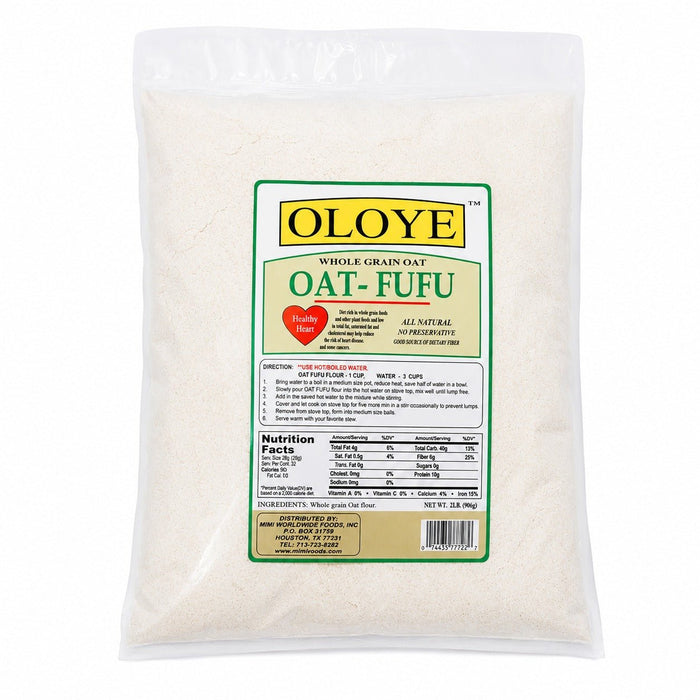 Mimi Whole Grain Oat Flour Fufu | Healthy 2lb - Yado African & Caribbean Market