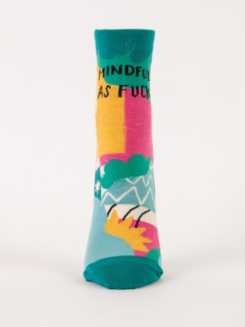 Mindful As Fuck W-Ankle Socks BLUEQ