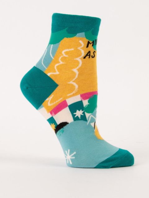 Mindful As Fuck W-Ankle Socks BLUEQ