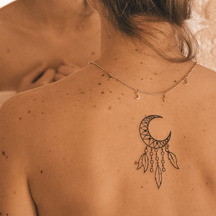 Mond Traumfänger Tattoo