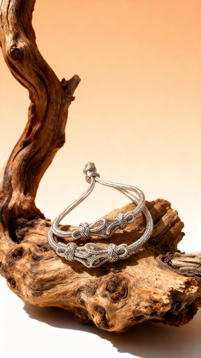 Mouwophouders Simpel Zilver