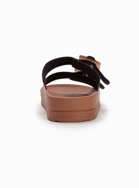 Muk Luks Women's Grand Cayman Lucite Sandal- Cognac
