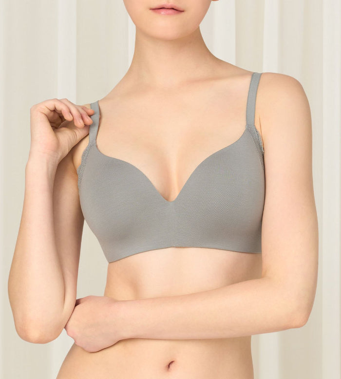 Natural Spotlight Non-Wired Padded Bra - GREY