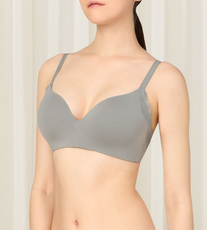 Natural Spotlight Non-Wired Padded Bra - GREY