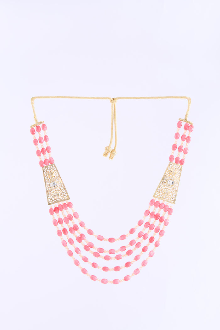 Necklace gold/salmon