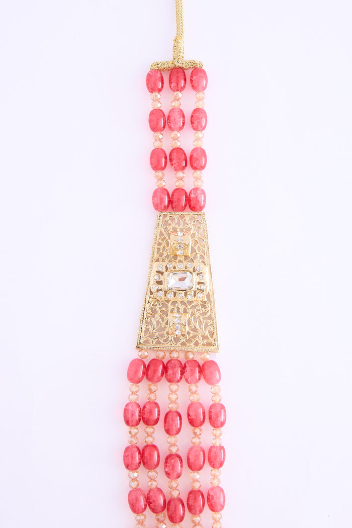 Necklace gold/salmon