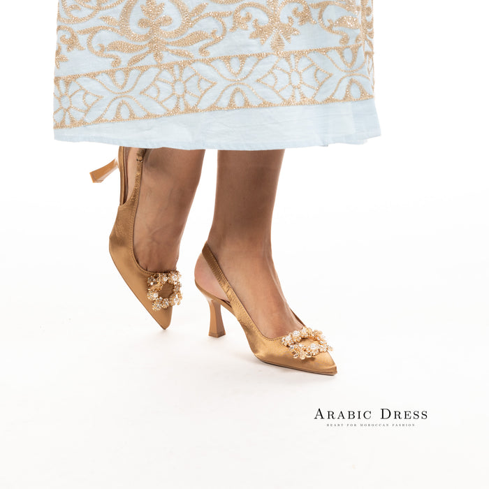 Neyla Heels Dark Khaki