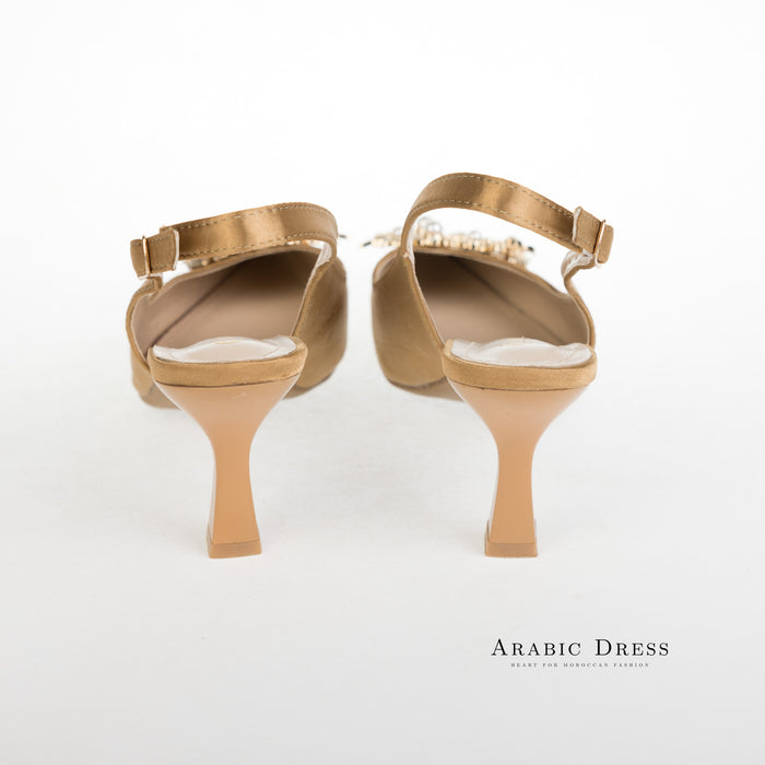 Neyla Heels Dark Khaki