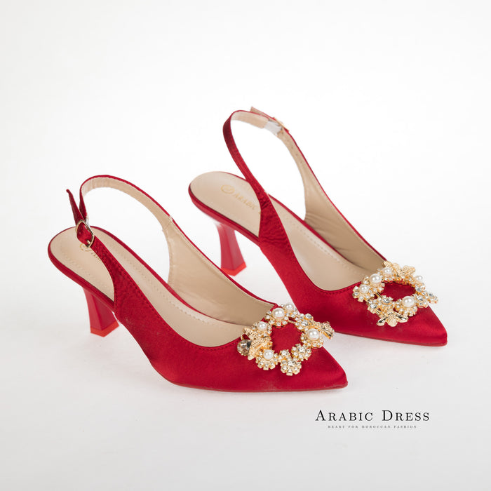 Neyla Heels Red
