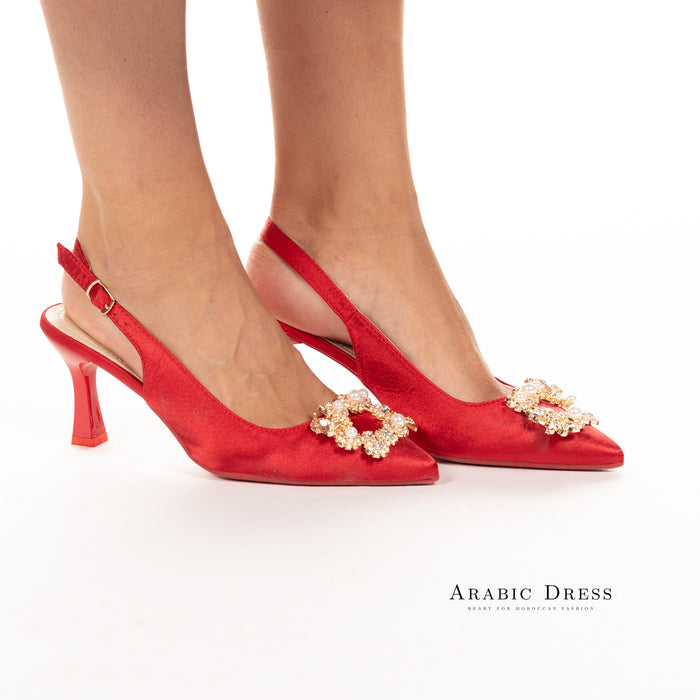 Neyla Heels Red