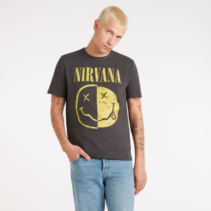 Nirvana T-Shirt - Spliced Smiley Amplified