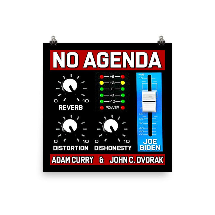 NO AGENDA 1212 - cover art poster print