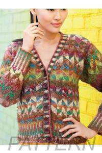 Noro 18 Colorwork Cardigan PATTERN ONLY-Patterns-Noro-Alpaca Direct