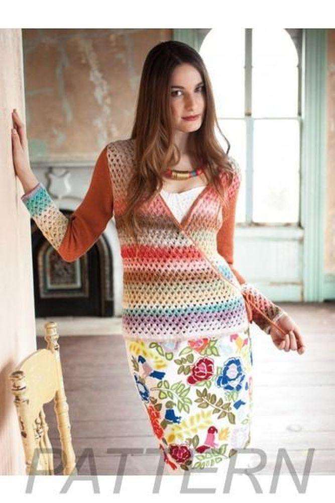 Noro 18 Mesh Wrap Cardigan PATTERN ONLY-Patterns-Noro-Alpaca Direct