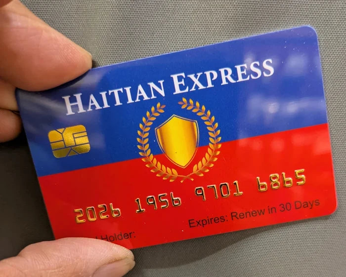 Official Haitian Express Card: 8 PACK, Free Shipping