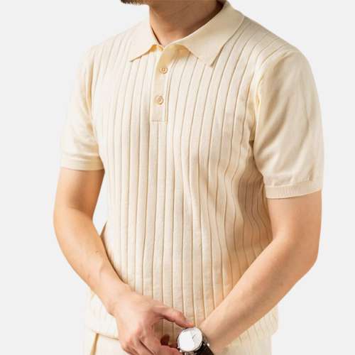 Old Money Cotton T-Shirt - AntoniosClothing - Cream White