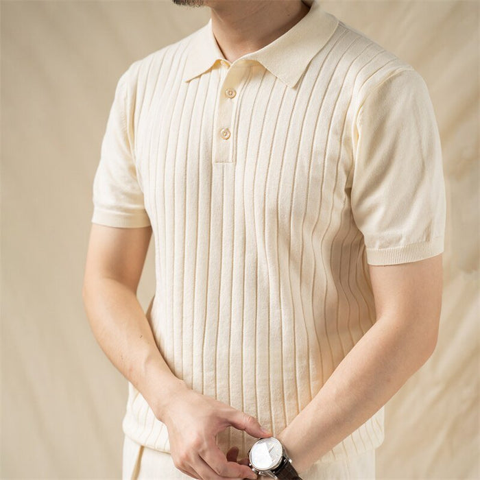 Old Money Cotton T-Shirt - AntoniosClothing - Cream White