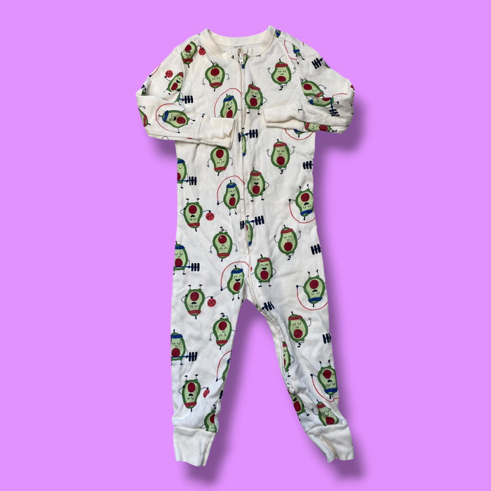 Old Navy avocado 2way zip sleeper, 18-24m