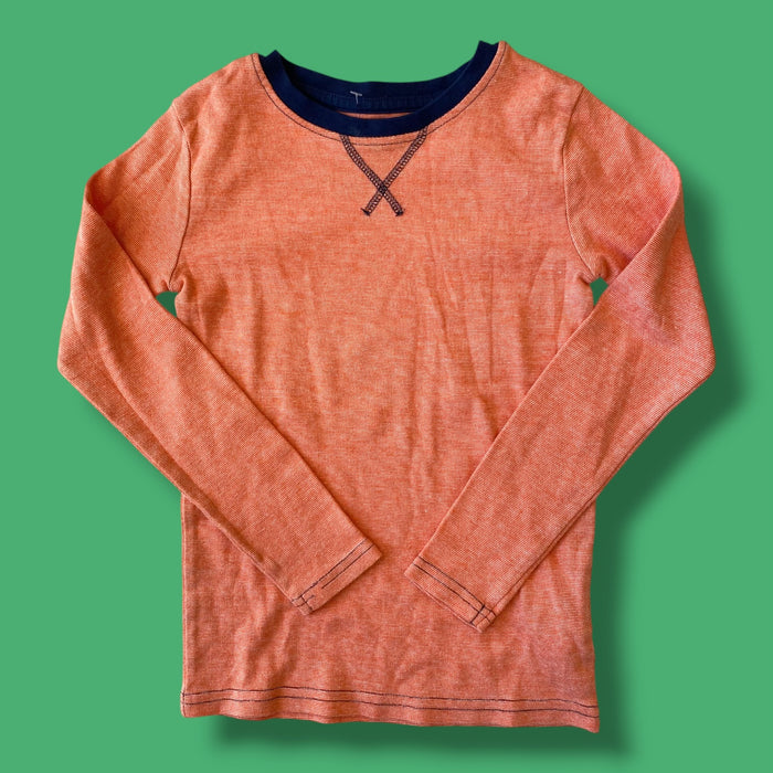orange H&M long sleeve, 6-8Y