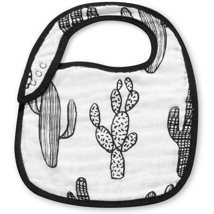 Organic Cotton Muslin Bib - Swiss Cross