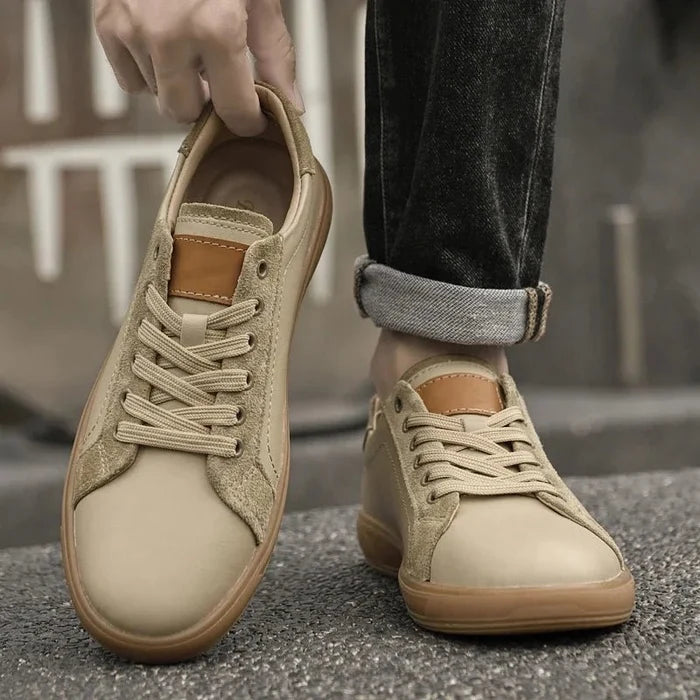 Oxford casual outfit shoes - AntoniosClothing - Khaki