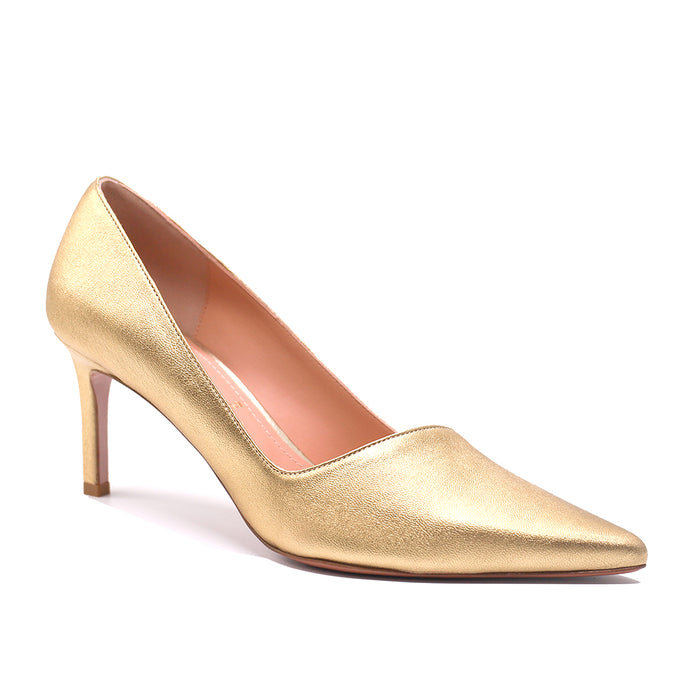 Oxitaly Stefy 02 Signal Gold Metallic Leather