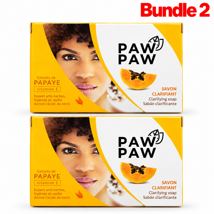 PAM PAW PARATE Clarifiant Sabao Natural Clarifying Soap in branded packaging, a cleansing bar formulated for oily and acne-prone skin to help remove excess oil and impurities while promoting clearer, smoother, and fresher-looking skin.